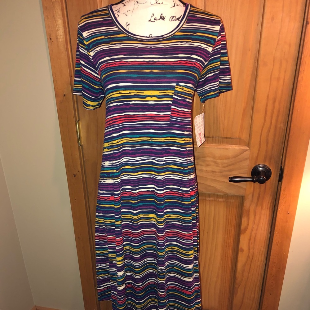 NWT S LLR Multicolor Striped Printed Carly